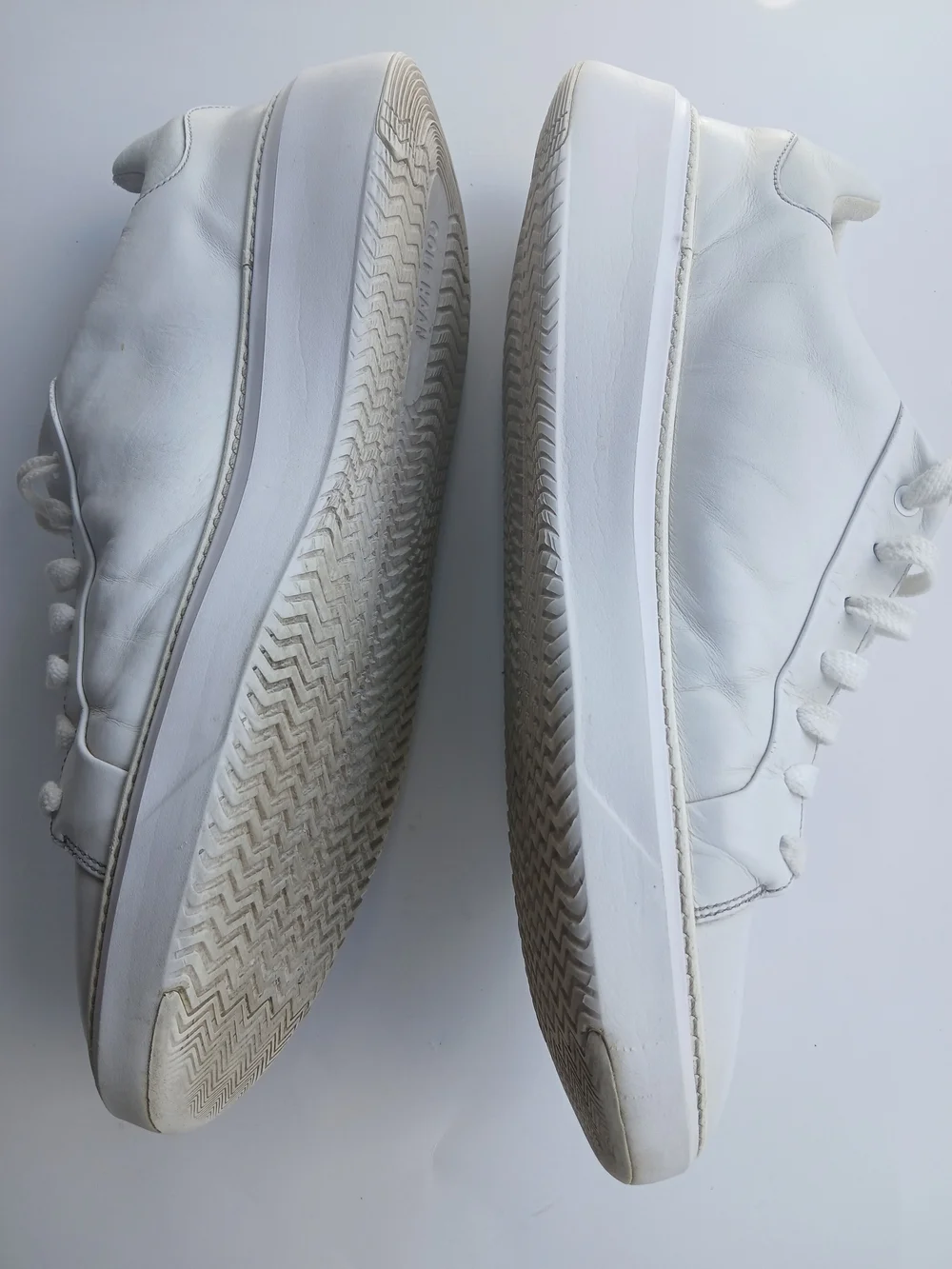 Size 14 Cole Haan Men's White Low-Top Lace-Up Sneakers